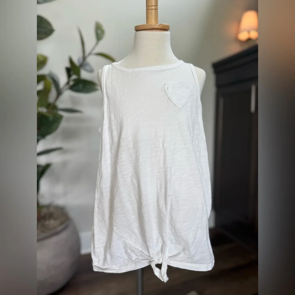 Carter's White Kid's Tank Top Girls Size 12